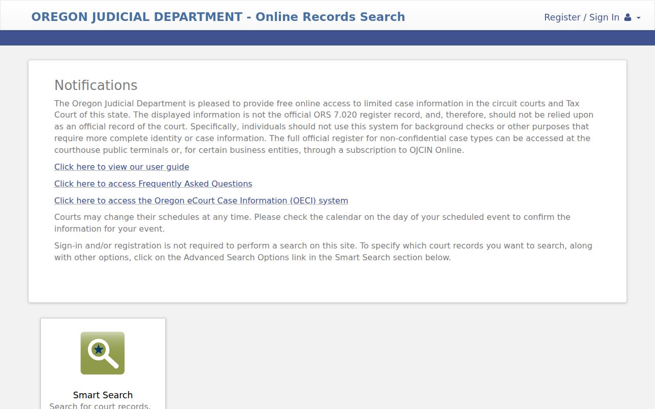 Corvallis resident lookup Oregon Judicial Department court records search